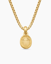 Petrvs® Scarab Pendant in 18K Yellow Gold, 14mm